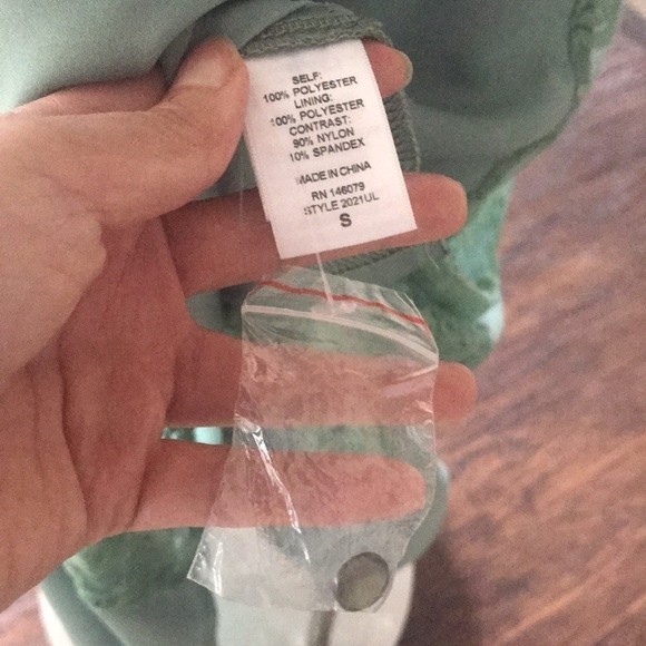 Sage green Rose Panel Lace Maxi Summer Dress - Picture 14 of 16